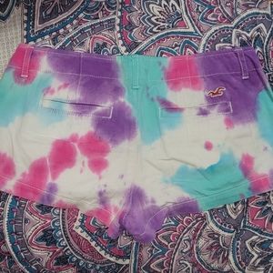 Tie dyed Hollister shorts